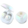 Guess słuchawki Bluetooth GUTWSJ144ESH   TWS + stacja dokująca biały/white Iridescent 4G Printed Logo